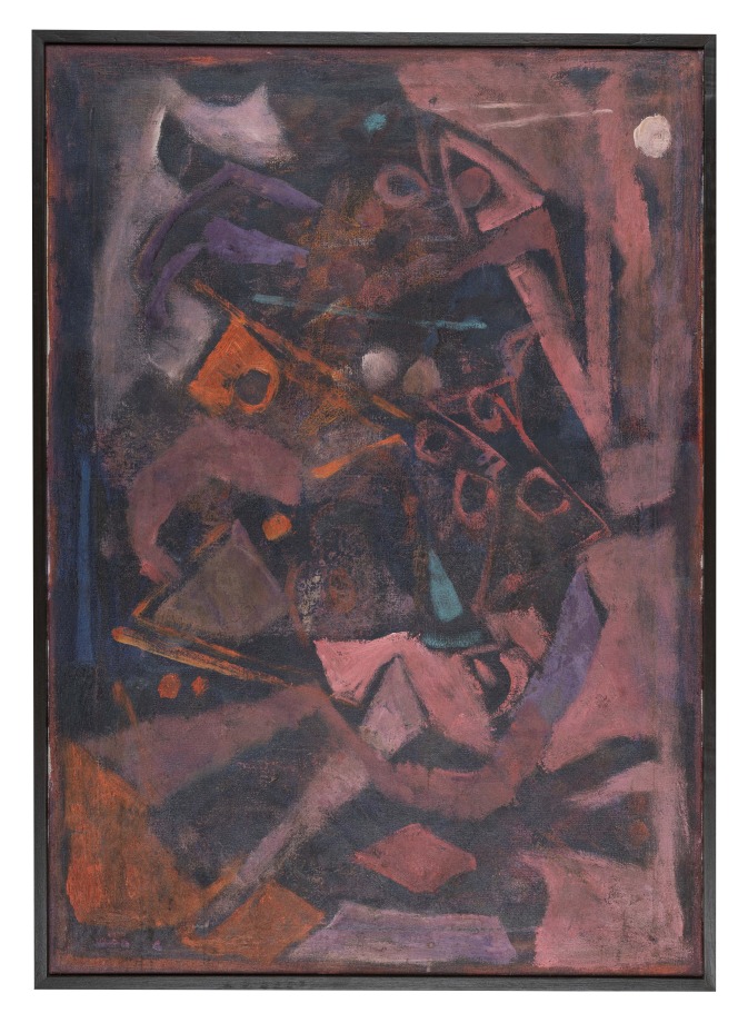 Achuthan Kudallur, Untitled, c. 1990s,&nbsp;Oil on canvas,&nbsp;33.9 x 24 in (86 x 61 cm), KUDAC020