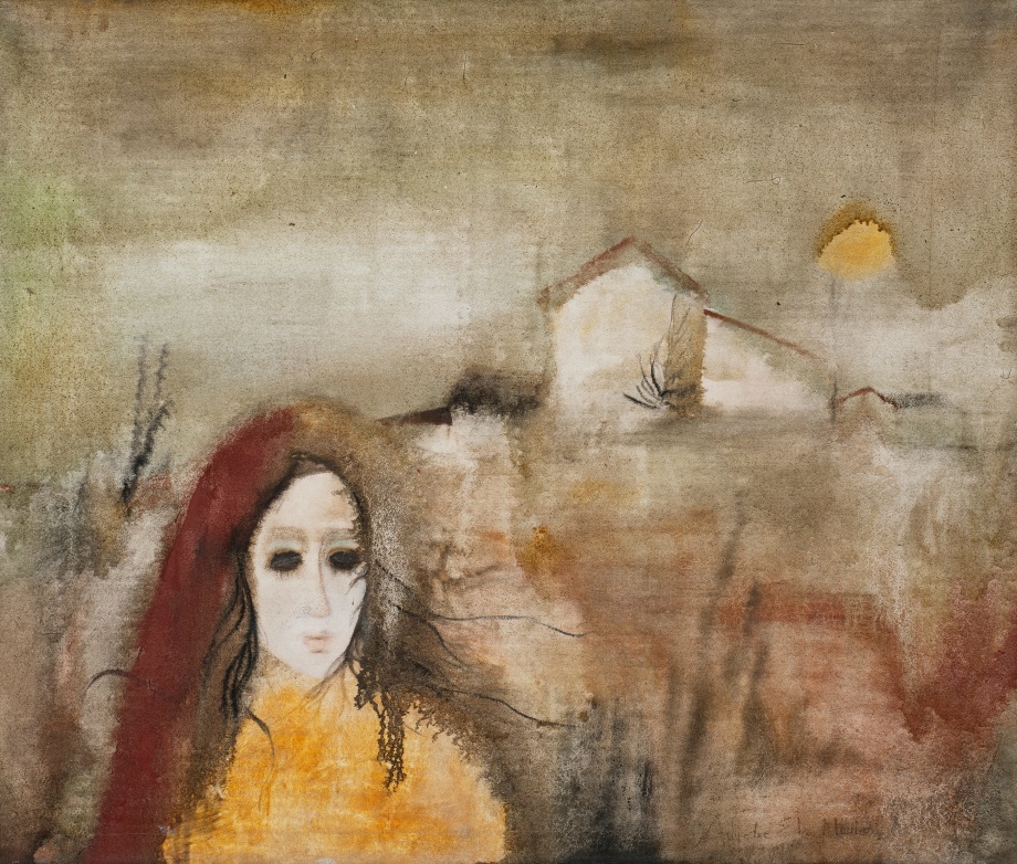Anjolie Ela Menon, Untitled, n/d,&nbsp;Oil on canvas,&nbsp;29 &frac14; x 34 &frac34; in (74.3 x 88.3 cm), MENAN124