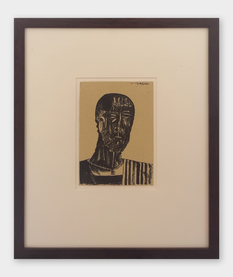 bust of a man's head