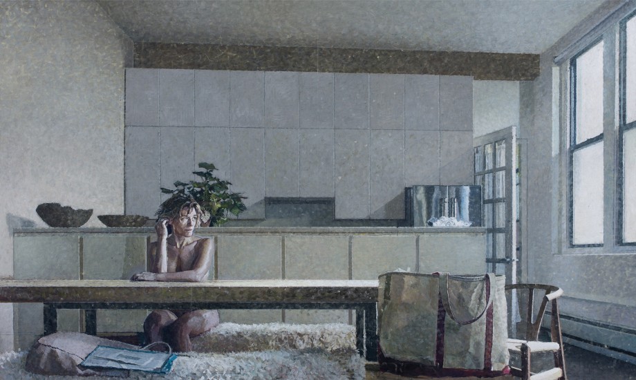 Bernardo Siciliano,&nbsp;Monday Morning,&nbsp;2019,&nbsp;Oil on canvas, 78 x 130.5 in