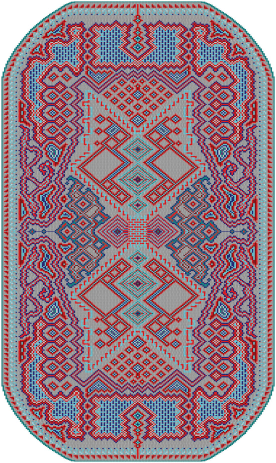 Shaheer Zazai, Carpet No. 7, 2017,&nbsp;Digital print on watercolour paper, 42 x 24&nbsp;⅖ (106.7 x 62 cm), 3 of 3 + 2 AP, ZAZSH003