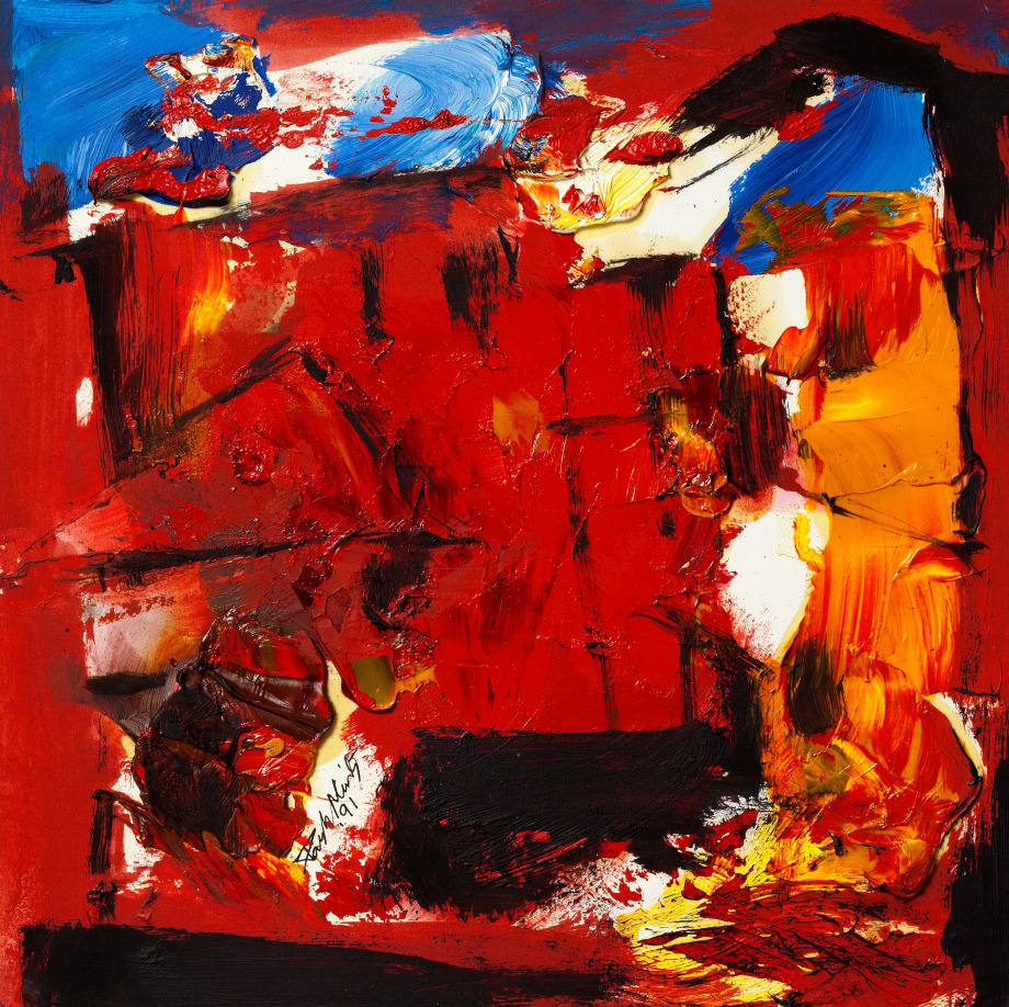 UNTITLED (RED CITYSCAPE)