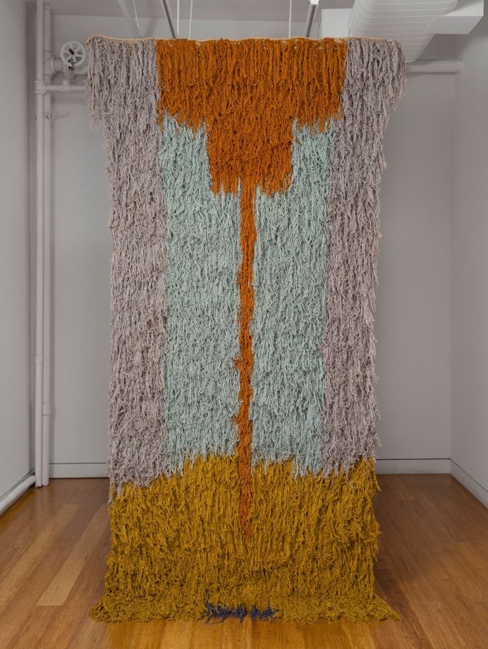 Purvai Rai, Hands tended through the Rains, 2, 2025, Crochet jute and thread, 100 x 52 in (245 x 132 cm), RAIPU005