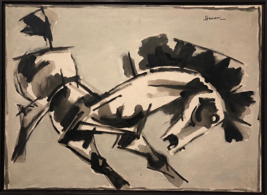 M. F. Husain, Untitled (Horse), 1960s, Oil on canvas, 28 x 39 in