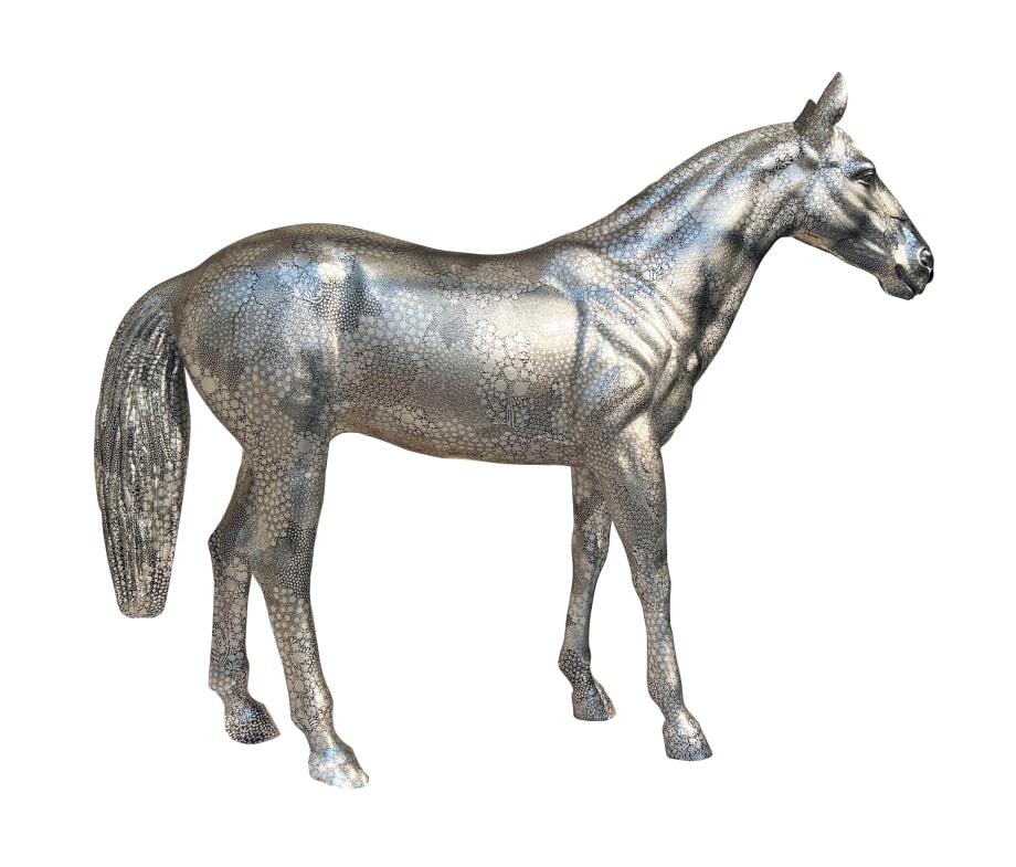 Veer Munshi, Healing Wounds Series Large silver horse