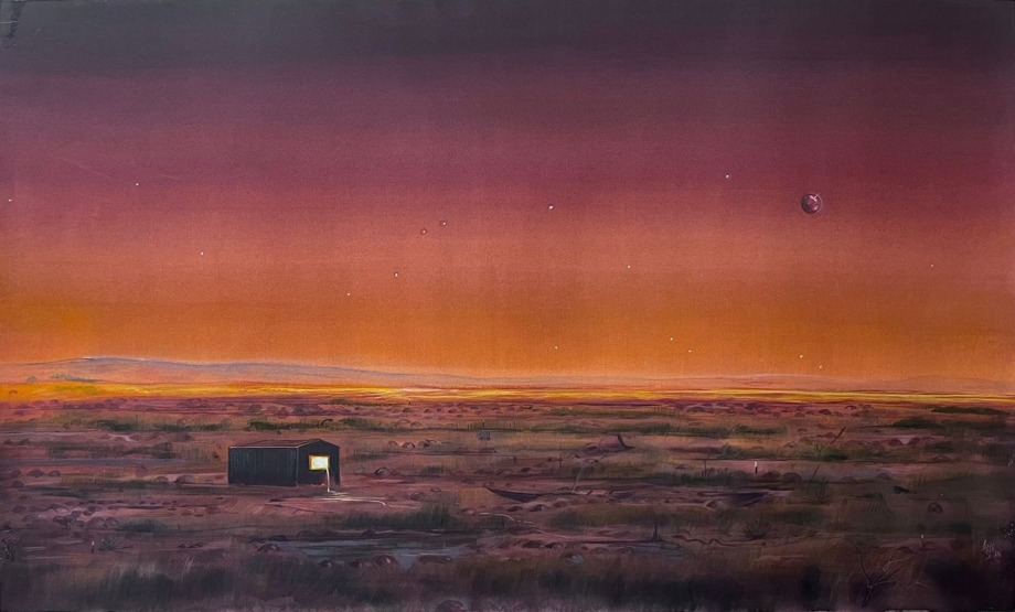 Sujith S.N., Isle, 2019, Watercolour on paper, 24 x 41 in (61 x 104 cm), SNSUJ057