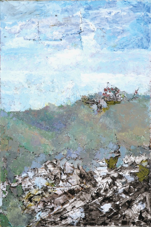 Ram Kumar,&nbsp;Untitled Landscape 4,&nbsp;2008,&nbsp;Oil on canvas, 36 x 24 in, &nbsp;