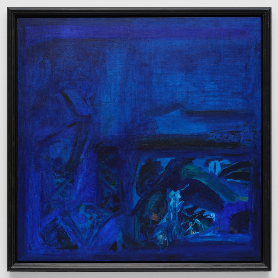 S. H. Raza,&nbsp;Untitled (La Mer),&nbsp;1975,&nbsp;Acrylic on canvas, 48 x 48 in (122 x 122 cm)
