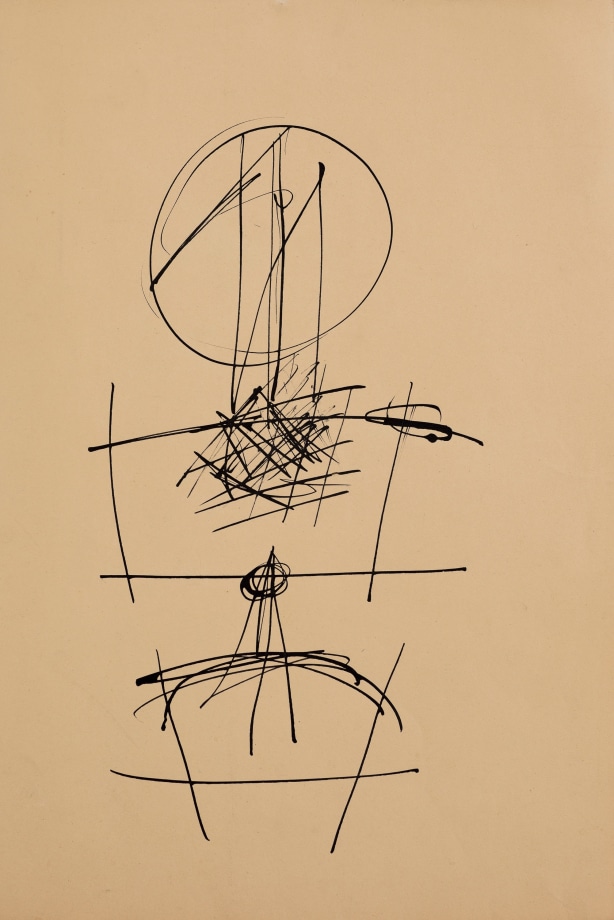 Ernest Mancoba, Untitled 15,&nbsp;n/d,&nbsp;Ink on paper,&nbsp;​17.5&nbsp;x 12&nbsp;in