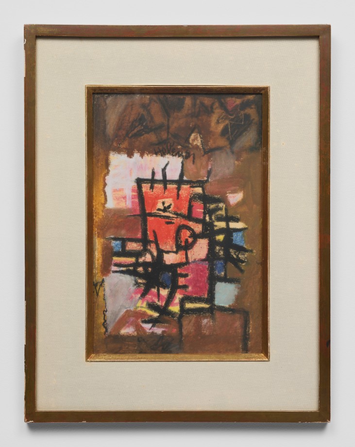 One of the artist's first purely abstract paintings
