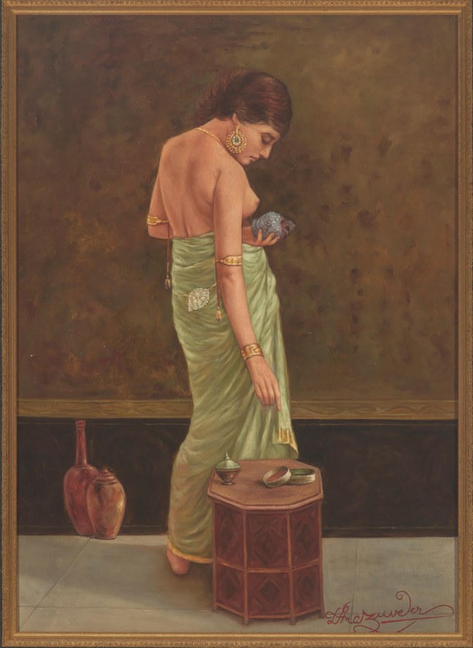 Hemen Mazumdar, Shilpi,&nbsp;Oil on canvas,&nbsp;29.34 x 20.99 in