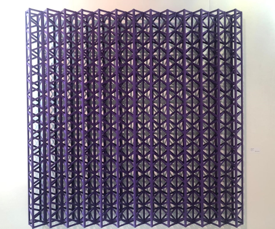 Rasheed Araeen, Untitled (Purple), 1971 /2019, Acrylic on wood, 74.5 x 72 in