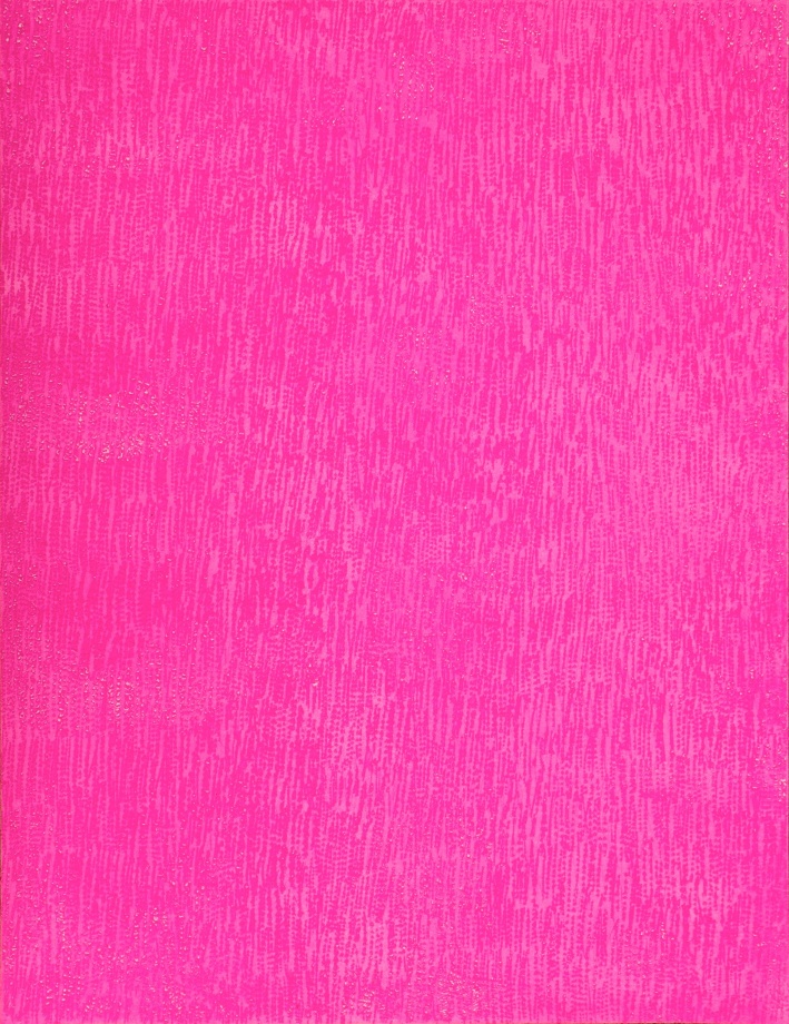 Mohammed Kazem, Acrylic on Scratched Paper (Pink),&nbsp; 2013,&nbsp;Acrylic on scratched paper, 25.5 x 20 in