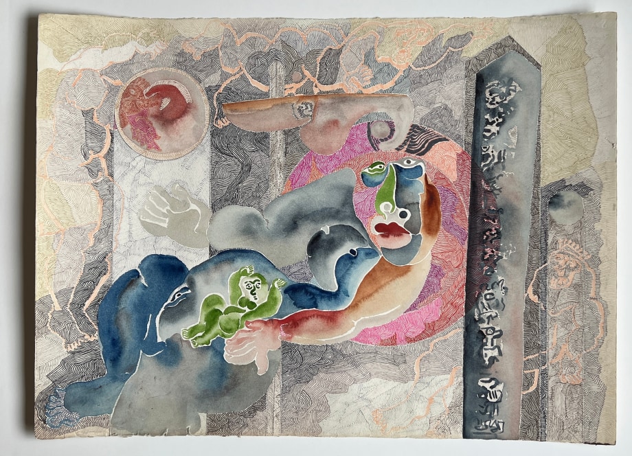 Mohan Samant, Untitled, Early to mid 1990s, Watercolor on paper, 22 x 30 in (55.9 x 76.2 cm), SAMMO023