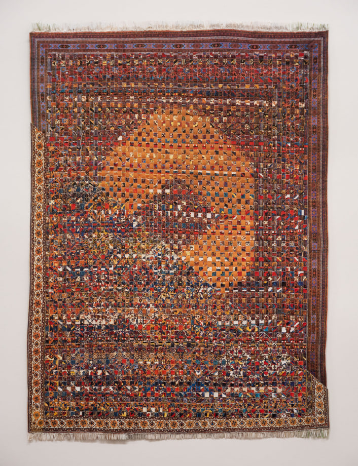 Saad Qureshi,&nbsp;Diagonal,&nbsp;2021,&nbsp;Woven paper,&nbsp;13 x 9.45 in (33.02 x 24 cm)