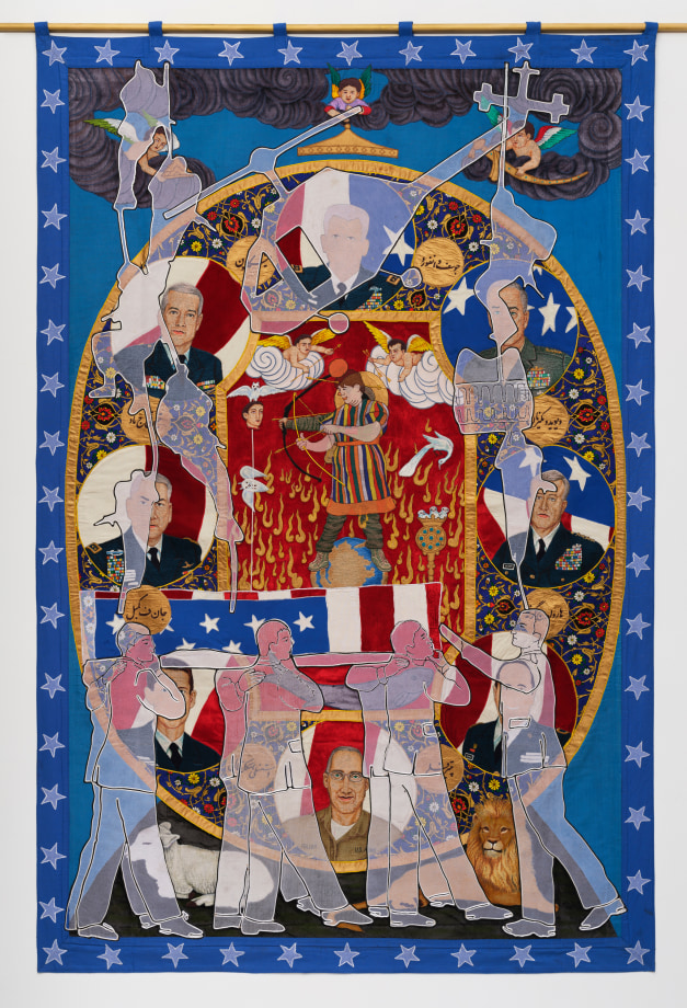 Tapestry of army generals