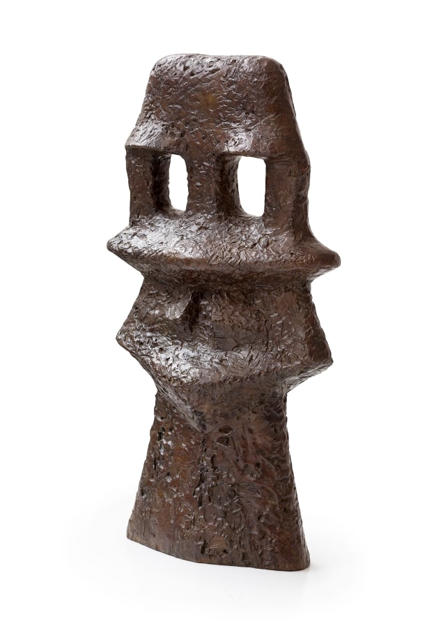 Sonja Ferlov Mancoba,&nbsp;Mask Totem, ca.&nbsp;1977,&nbsp;Bronze,&nbsp; 22 x 12.5 x 5 in