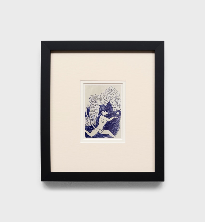 ink drawing of Hanuman