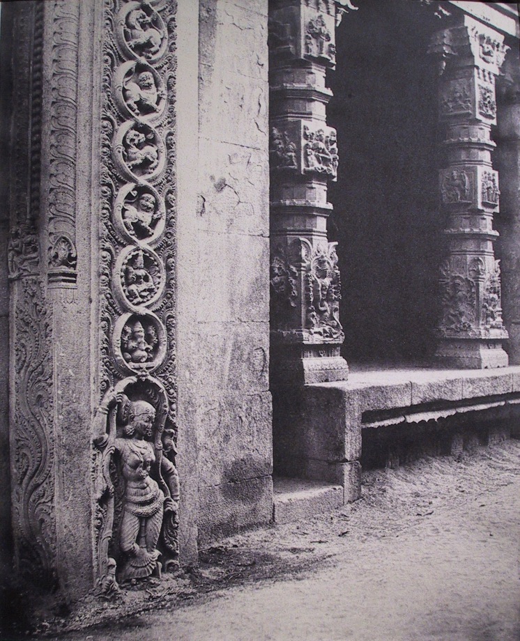 Basement of a monolith in the Raya Gopuram, Madura, India