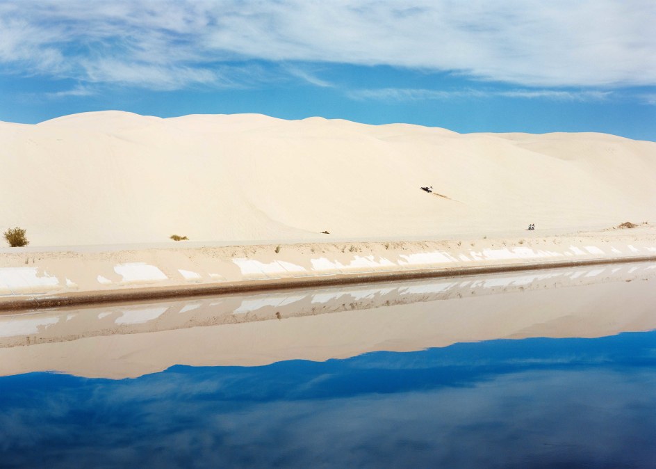 Victoria Sambunaris,&nbsp;Untitled, Imperial Sand Dunes at All American Canal, Buttercup Valley, CA, 2021. Chromogenic print, 39 x 55 inches.