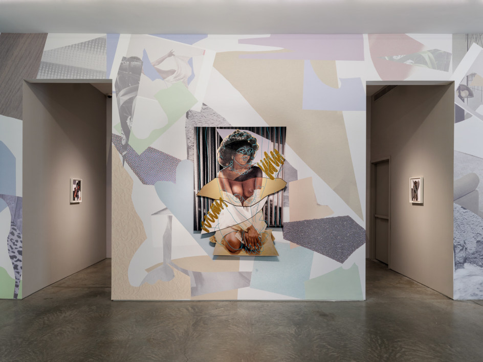 Installation view, Mickalene Thomas, je t&#039;adore, Yancey Richardson Gallery, 2023.