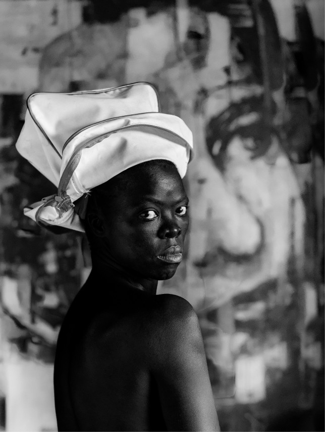 Babhekile II, Oslo, 2015. From the series&nbsp;Somnyama Ngonyama.&nbsp;Gelatin silver print. Image: 19 1/2 x 15 inches, paper: 23 1/2 x 19 inches.