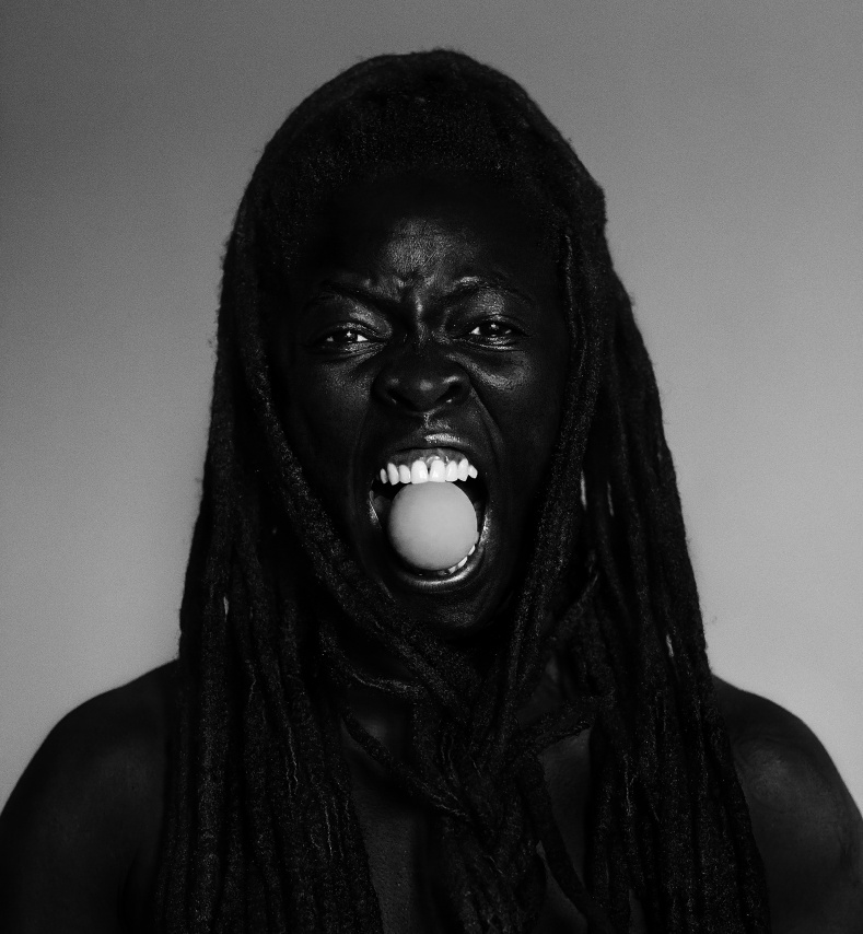 Zanele Muholi,&nbsp;Hiya, The Square, Cape Town, 2018. Gelatin silver print, 11 x 10 inches.