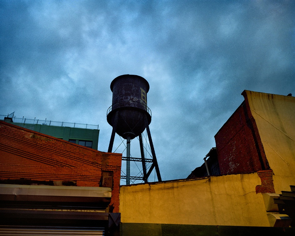 Lynn Saville,&nbsp;Plymouth Water Tower, 2019. Archival pigment print, 27 x 33 inches.