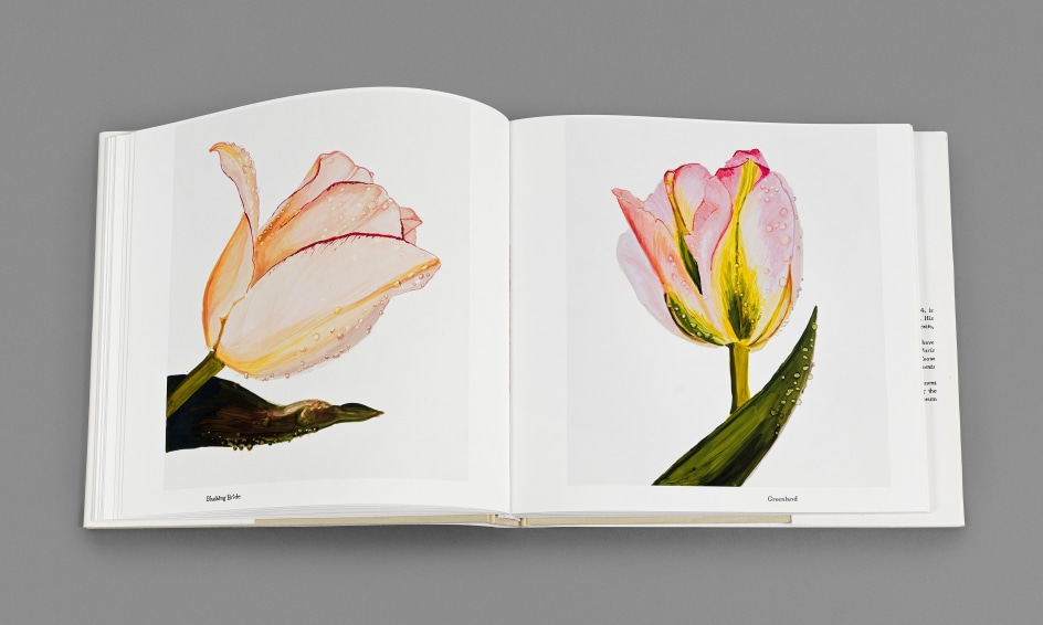 Sharon Core, Facsimile: Irving Penn, Flowers, 2024. Book comprising 25 double-sided archival pigment prints,&nbsp;bound and presented&nbsp;in&nbsp;a custom acrylic&nbsp;slipcase, 10 1/4 x 10 1/2 x 1 inches.