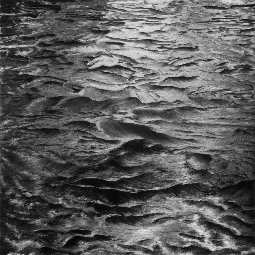 Karen Gunderson, Churning sea, 2006. Oil on linen, 60 x 60 inches.