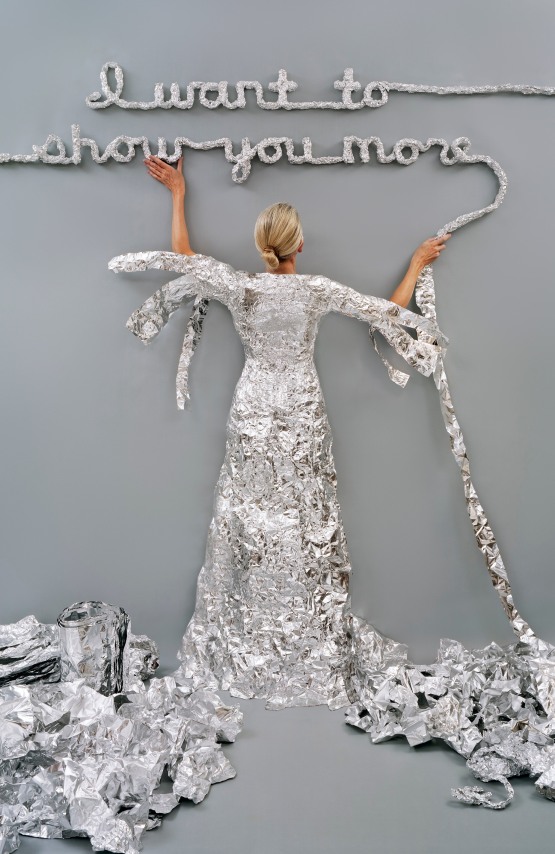 Rachel Perry,&nbsp;Lost in my Life (Tin Foil), 2012. Archival pigment print, 30 x 20 and 90 x 60 inches.