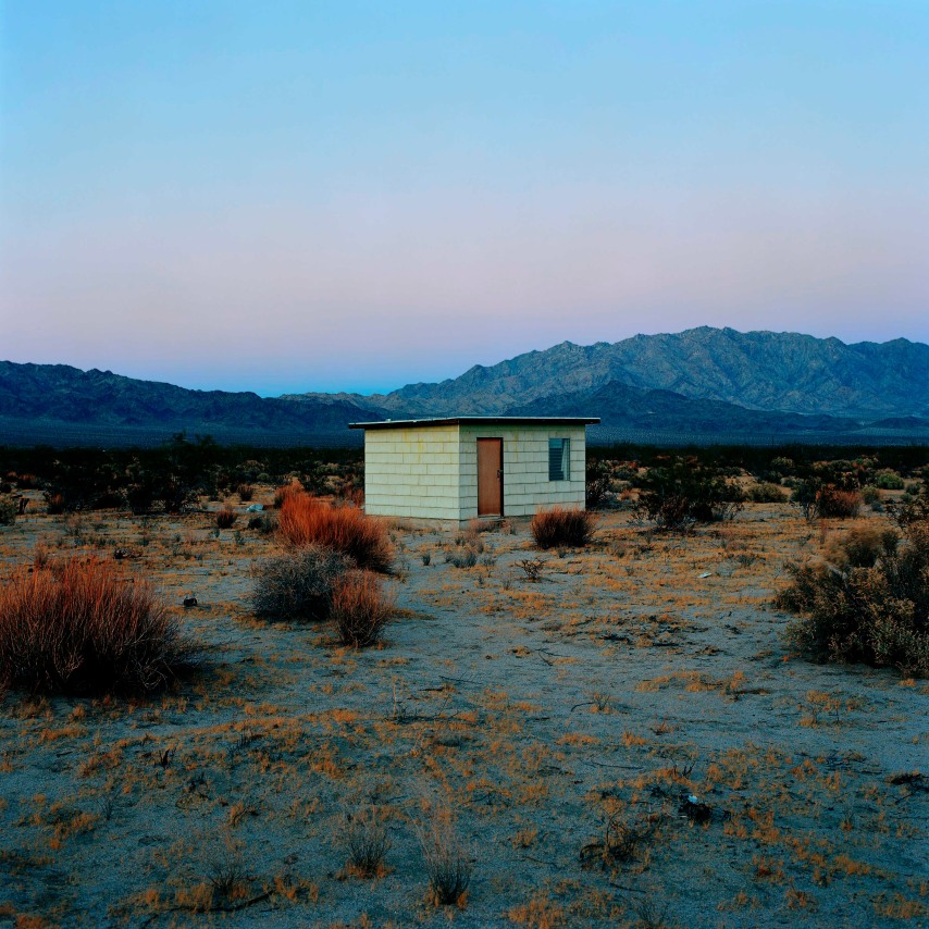 John Divola, N34&deg;09.948&rsquo; W115&deg;47.952&rsquo;, 1995-1998, from the series Isolated Houses. Archival pigment print, 24 x 20 inches.&nbsp;