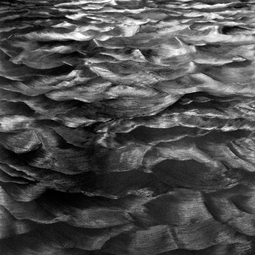Karen Gunderson, Churning Sea-Where Whales Meet, 2008. Oil on linen, 72 x 72 inches.