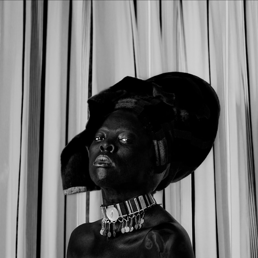 Zanele Muholi,&nbsp;Mihla III, Port Edward, 2020. Gelatin silver print, 27 1/2 x 27 1/2 inches.