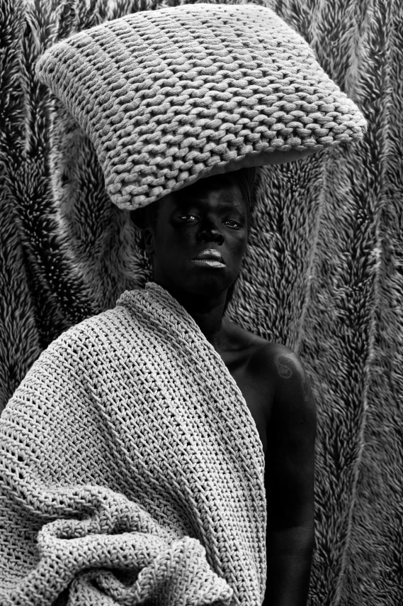 Zanele Muholi,&nbsp;Tshatha, Swakopmund, Namibia,&nbsp;2019, from the series Somnyama Ngonyama. Gelatin silver print, 31 1/4 x 21 inches.&nbsp;