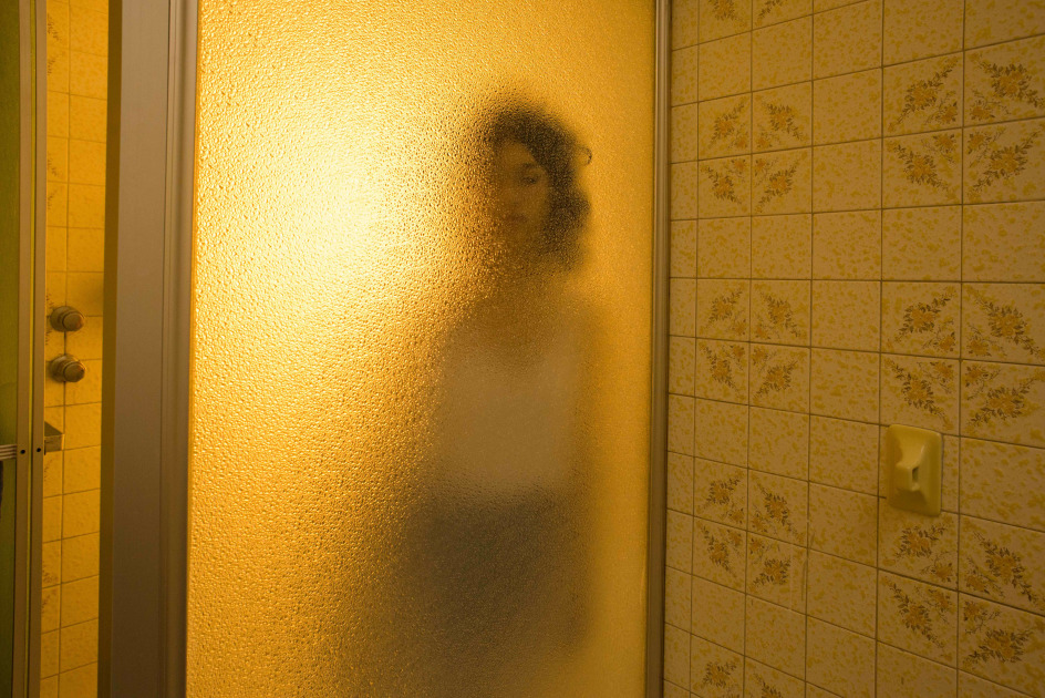 Tania Franco Klein, Yellow Tiles (Self-portrait), from Positive Disintegration, 2017. Archival pigment print, 20 x 30 inches.