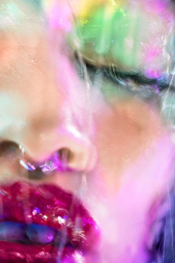 Marilyn Minter, Eye Candy, 2020. Dye sublimation print, 40 1/2 x 27 1/8 inches.