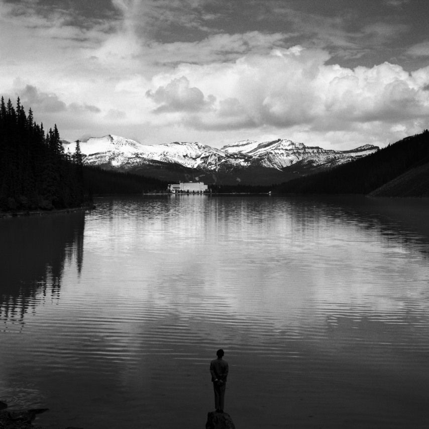 Lake Louise, Alberta,&nbsp;1986. Gelatin silver print, 16 x 16 inches.