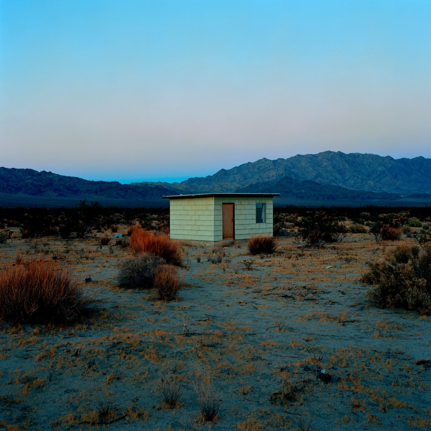 John Divola,&nbsp;N34&deg;09.948&#039; W115&deg;47.952&#039;, 1995-1998, from the series Isolated Houses. Archival pigmen print, 42 7/8 x 40 7/8 inches.