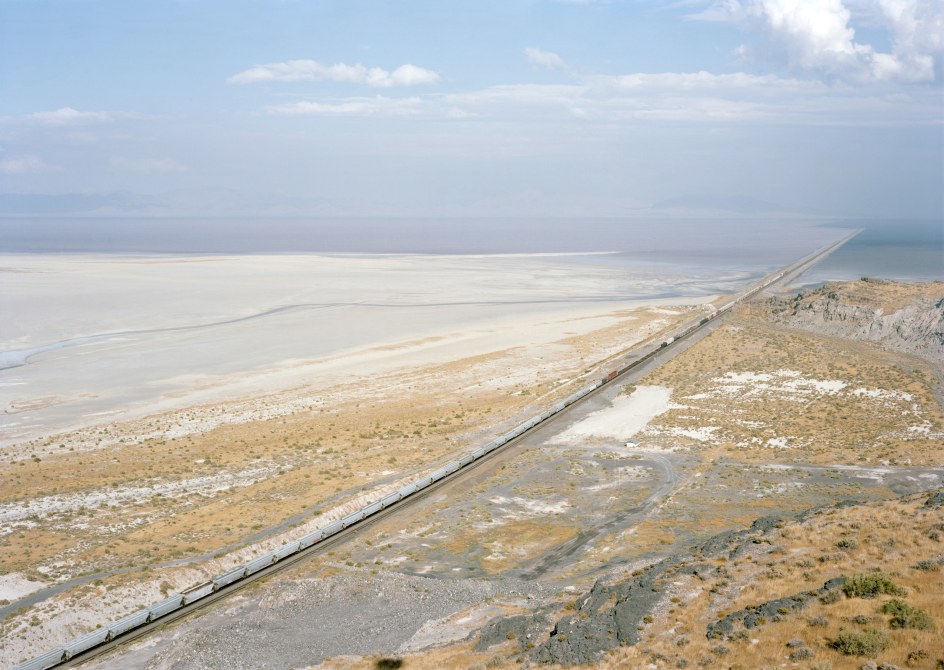 Victoria Sambunaris,&nbsp;Untitled (Lucin Cutoff), Great Salt Lake, Utah,&nbsp;2019. Chromogenic print. Available as either 39 x 55 inches or 55 x 75 inches.&nbsp;