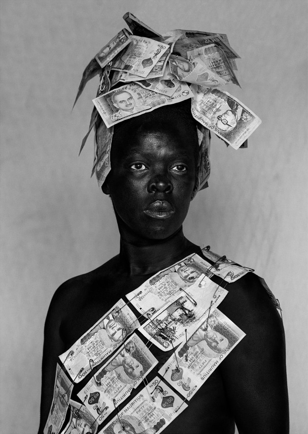 Zanele Muholi,&nbsp;Kusile III, 2002 Cartwright, Cape Town, 2019. Gelatin silver print, 29 1/2 x 20 5/8 inches.&nbsp;