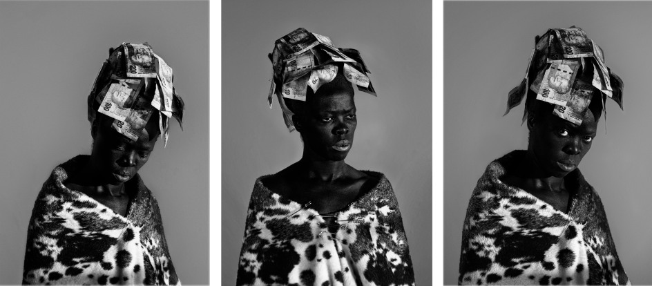 Nomalendi II, Parktown,&nbsp;2016. Three gelatin silver print, 31 1/2 x 23 inches each.&nbsp;