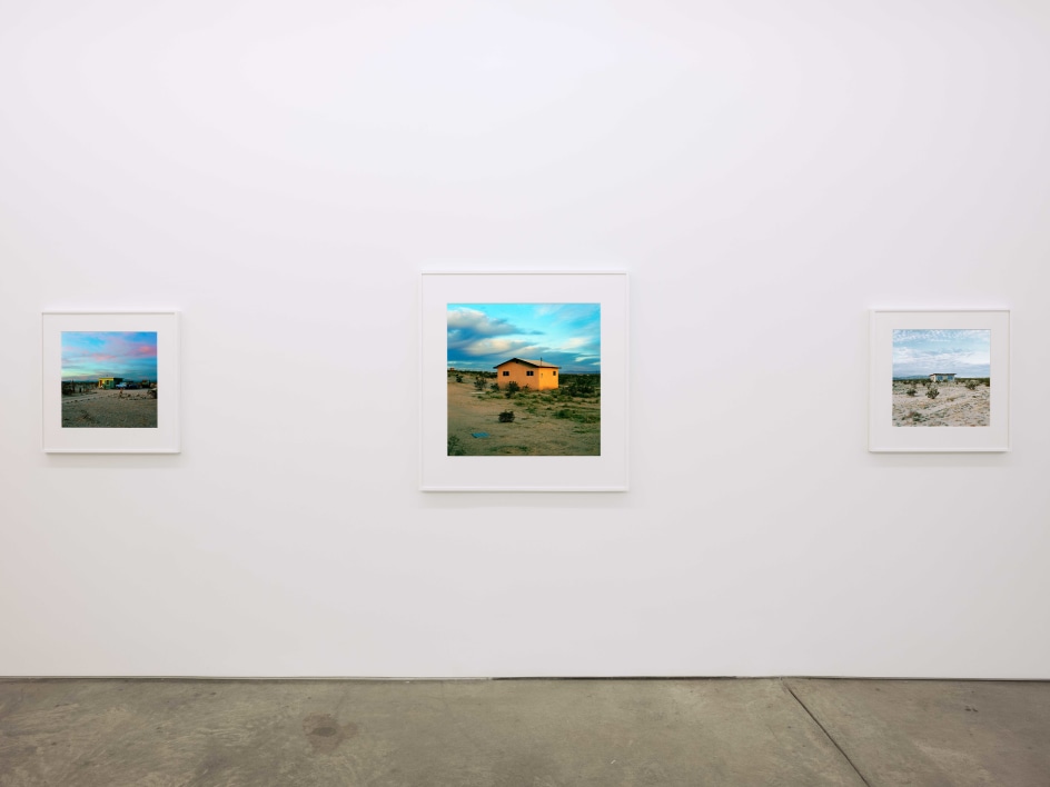 Installation view, John Divola,&nbsp;Isolated Houses, Yancey Richardson Gallery, 2023.