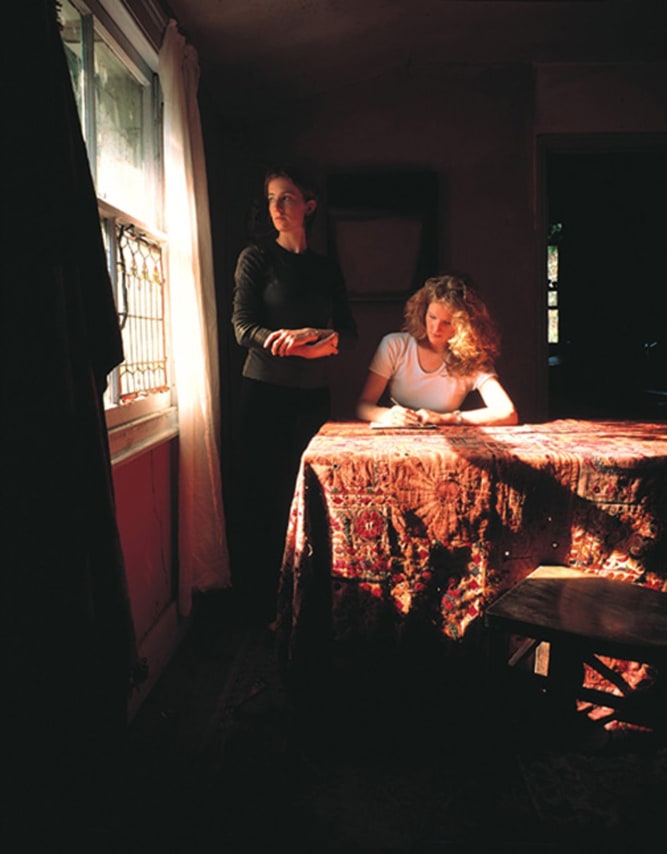 Tom Hunter, Girl Writing an Affidavit,&nbsp;1997, 24 x 20 inch cibachrome print.