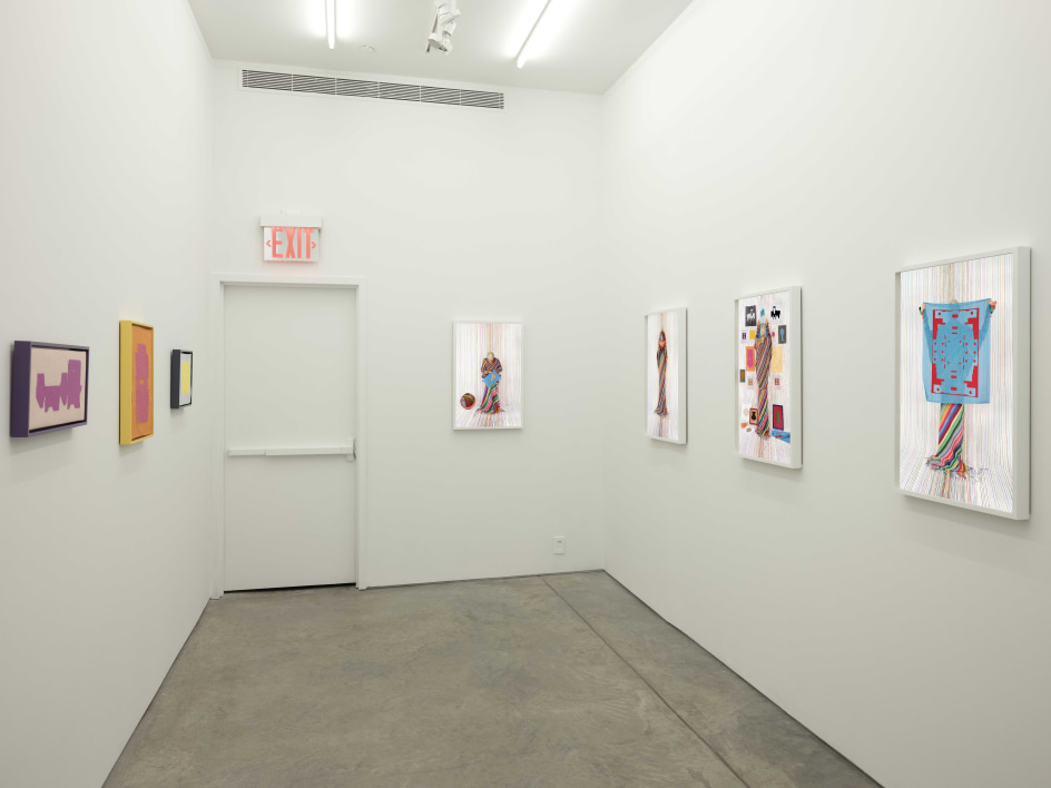 Installation view, Rachel Perry,&nbsp;Unfolded, Yancey Richardson Gallery, 2024.