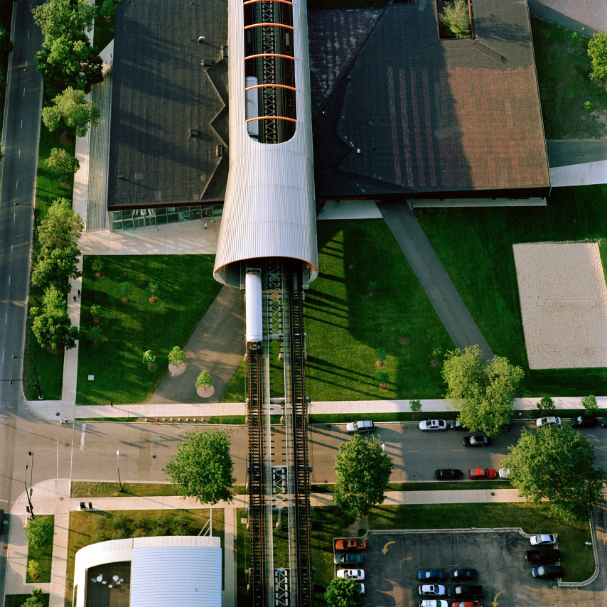 Rem Koolhaas Tunnel, Illinois Institute of Technology, from the series Revealing Chicago, 2004.&nbsp;Archival pigment print, 30 x 30 or 40 x 40 inches.