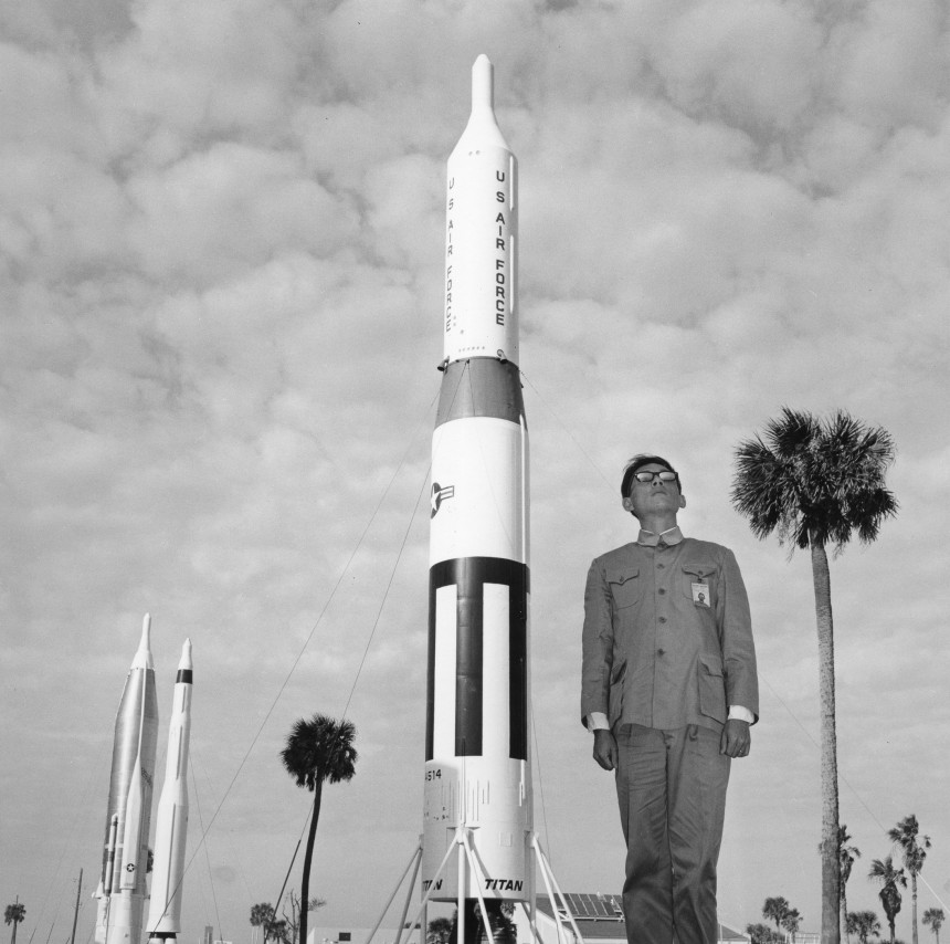 Cape Canaveral, Florida, 1985. Gelatin silver print, 16 x 16 inches.