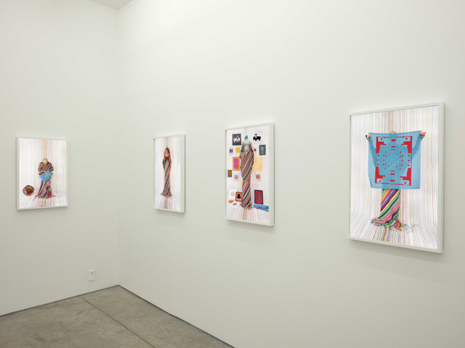 Installation view, Rachel Perry,&nbsp;Unfolded, Yancey Richardson Gallery, 2024.