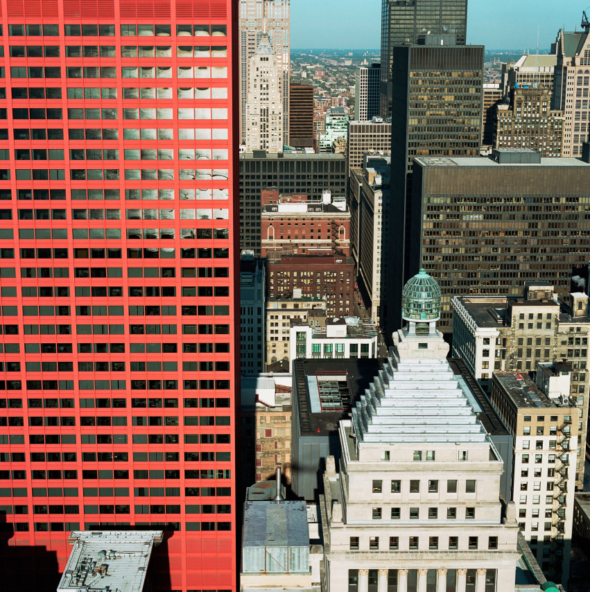 CNA Building, from the series Revealing Chicago, 2004.&nbsp;Archival pigment print, 30 x 30 or 40 x 40 inches.