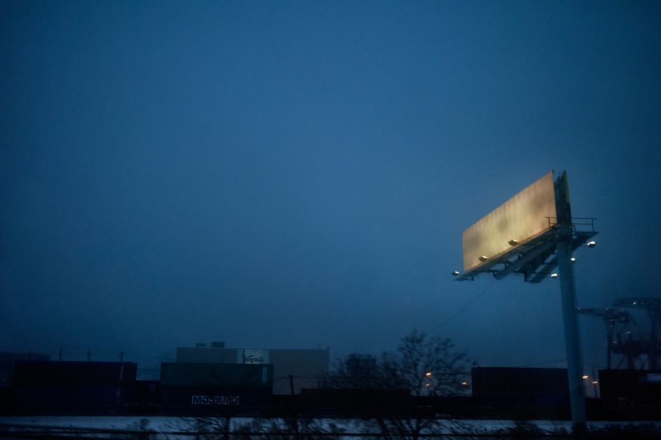 Blank Billboard, I-95 Baltimore, Maryland,&nbsp;2011.&nbsp;Archival pigment print&nbsp;available in: 20 x 24 inches, edition of 15; 30 x 40 inches, edition 15; and 40 x 50 inches, edition of 5.